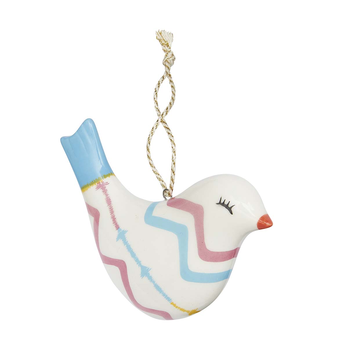 Kit Kemp Rik Rak Puffed Bird Ornament image number null